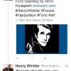 HENRY WINKLER "THE FONZ" (HAPPY DAYS) ~ TWEETING ABOUT HIS FONDNESS FOR THE PORTRAIT I DID OF HIM