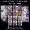 HAND PAINTED CEILING MEDALLIONS BY SHON HUDSPETH ~ FRANKLIN, TN