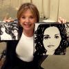 DAWN WELLS ("MARY ANN' / GILLIGAN'S ISLAND) ~ WITH HER "DAWN" AND "MARY ANN AND GINGER" PAINTINGS