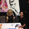 BARBARA EDEN EXCITED TO RECEIVE HER " I DREAM OF JEANNIE PAINTING
