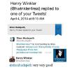 HENRY WINKLER ( "THE FONZ" OF HAPPY DAYS) TWEETED ABOUT MY PAINTING OF HIM