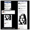"MARCIA BRADY" MAUREEN MCCORMICK LIKING MY PAINTING OF HER ON HER FACEBOOK PAGE.